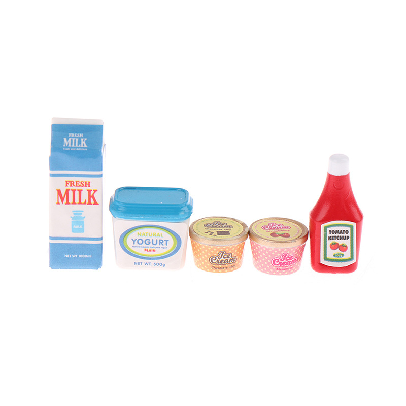 Baby Food Toy - 5개/세트 1:12 인형집 액세서리 미니어처 토마토