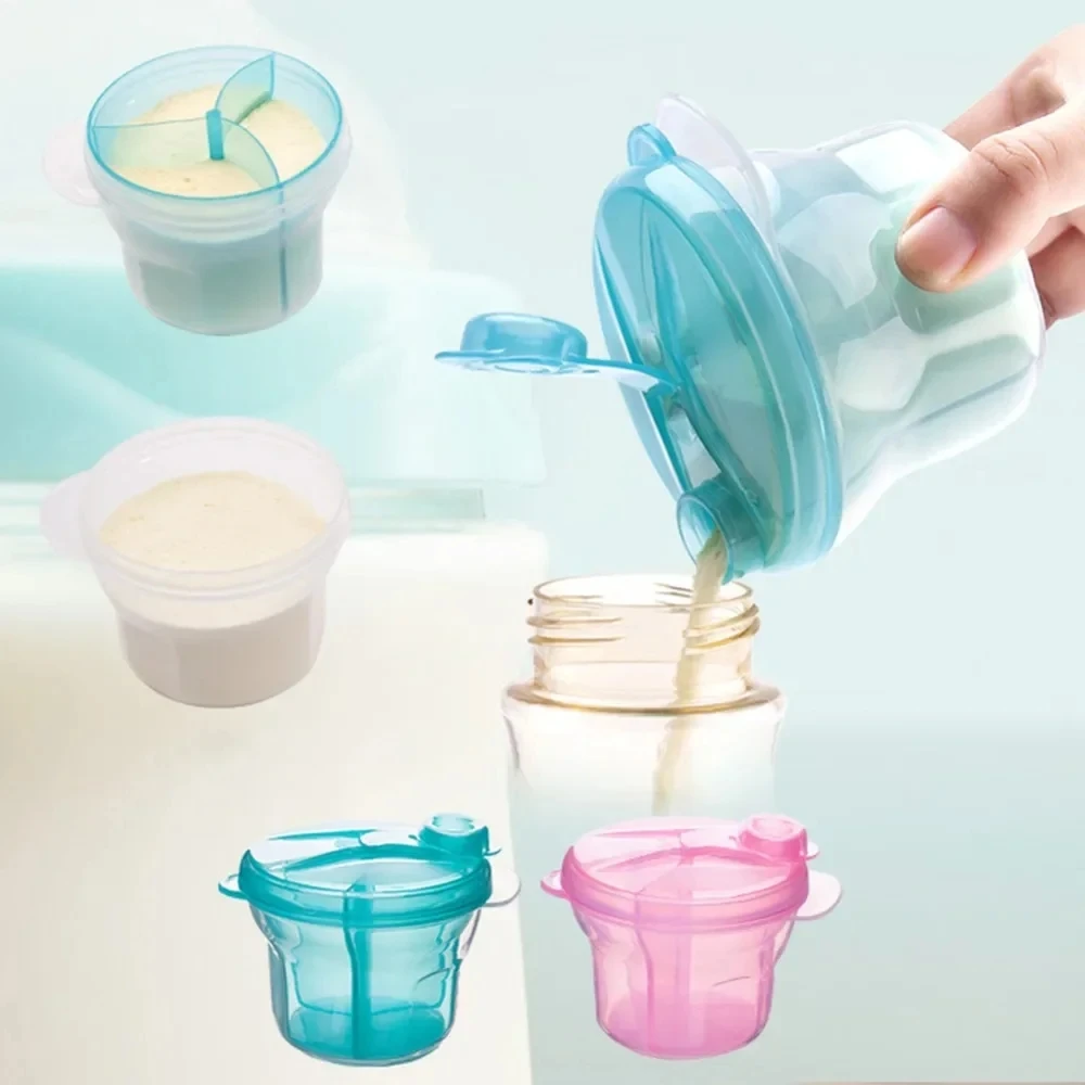 Baby Food Dispenser - 이유식 보관함 3칸 휴대용 분유 디스펜서,