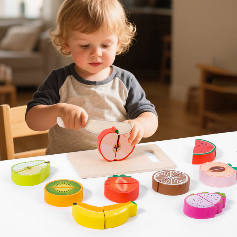 Baby Food Under 1 Year - 나무 주방 놀이 장난감 시뮬레이션 과일
