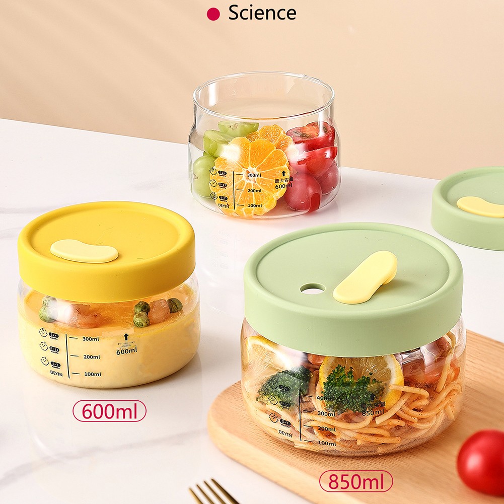Baby Food Under 1 Year - 600-850ml 유리 식품 저장 용기 밀폐