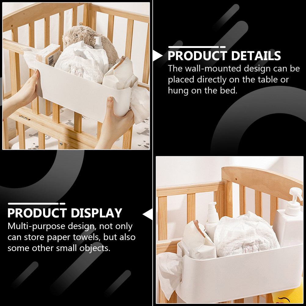 Baby Food Essentials - 1개입, 벽걸이형 침대 옆 수납함, 아기용품