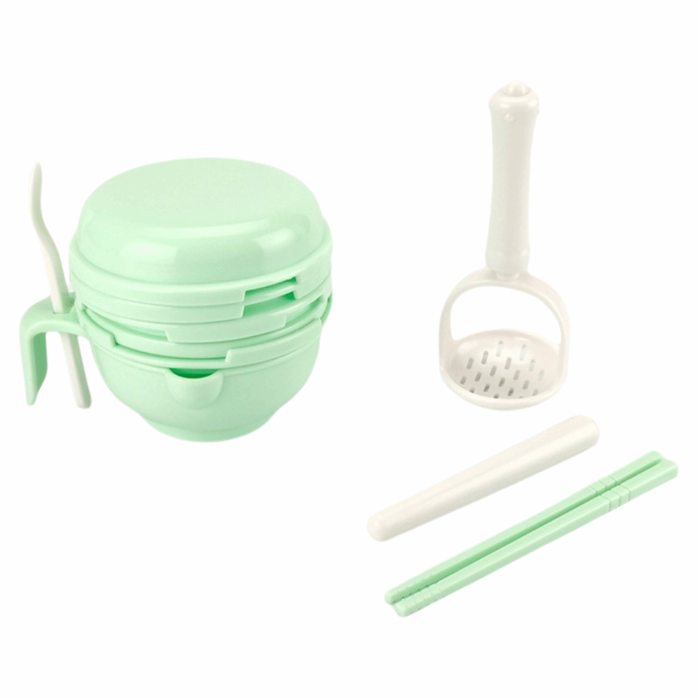 Baby Food Bowl - 단색 아기 음식 분쇄기 다기능 사용이