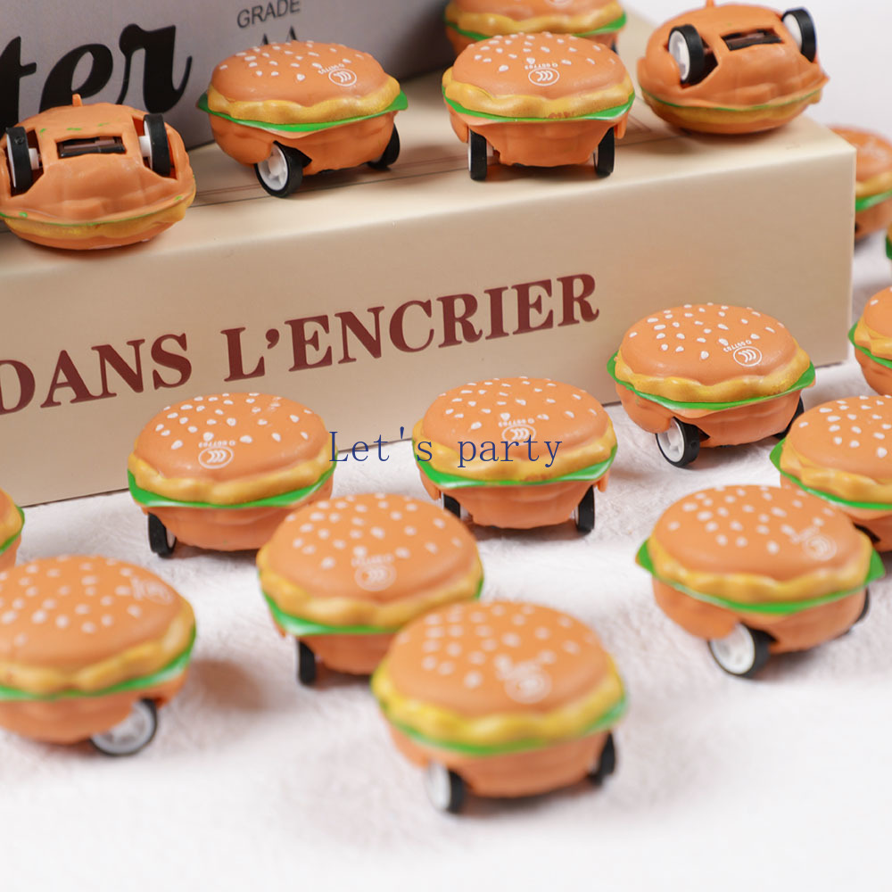 15Pcs 미니 귀여운 3D 버거 당겨 자동차 장난감  - Baby Food Toy 리뷰 및 가격