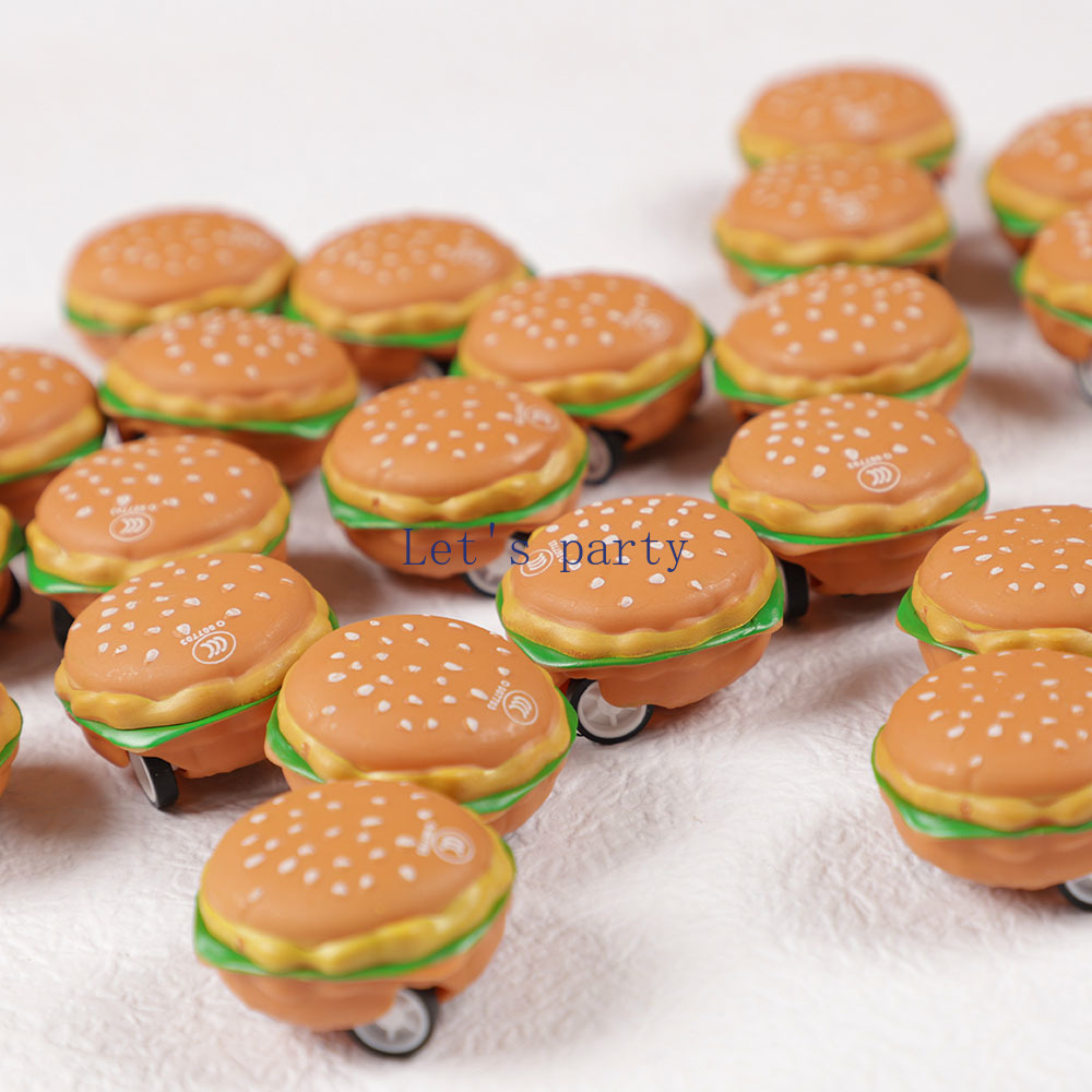 15Pcs 미니 귀여운 3D 버거 당겨 자동차 장난감  - Baby Food Toy 리뷰 및 가격