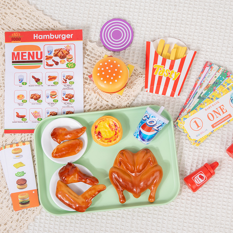 나무로 만든 패스트푸드 주방 놀이 장난감, 시뮬레이션  - Baby Food Under 1 Year 리뷰 및 가격