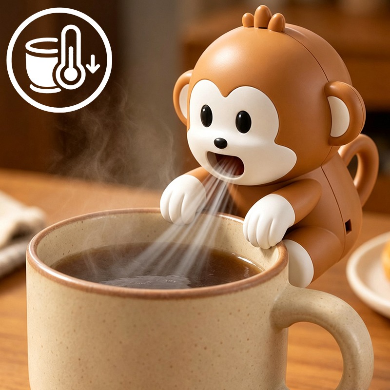 휴대용 원숭이 모양 음식 냉각 팬 USB 충전식 3단  - Baby Food For 1 Year Old 리뷰 및 가격