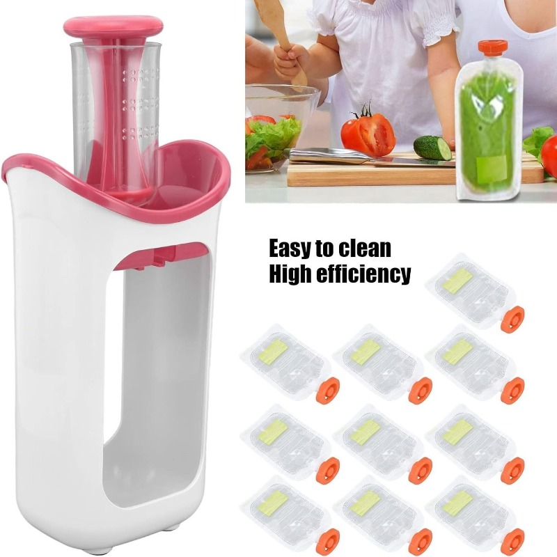 아기 음식 스퀴즈 스테이션, 10개 보관 백 포함, 신 - Baby Food Dispenser 리뷰 및 가격