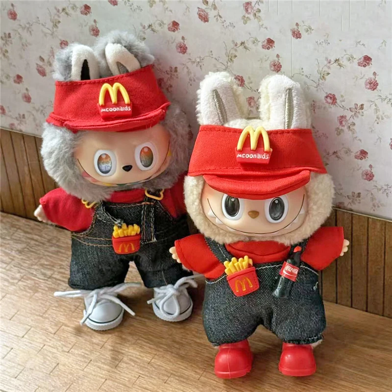 Labubu 인형 용 작업복 복장 의류 패스트 푸드 감 - Baby Food Doll 리뷰 및 가격