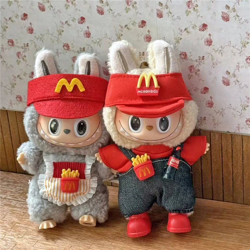 Labubu 인형 용 작업복 복장 의류 패스트 푸드 감 - Baby Food Doll 리뷰 및 가격