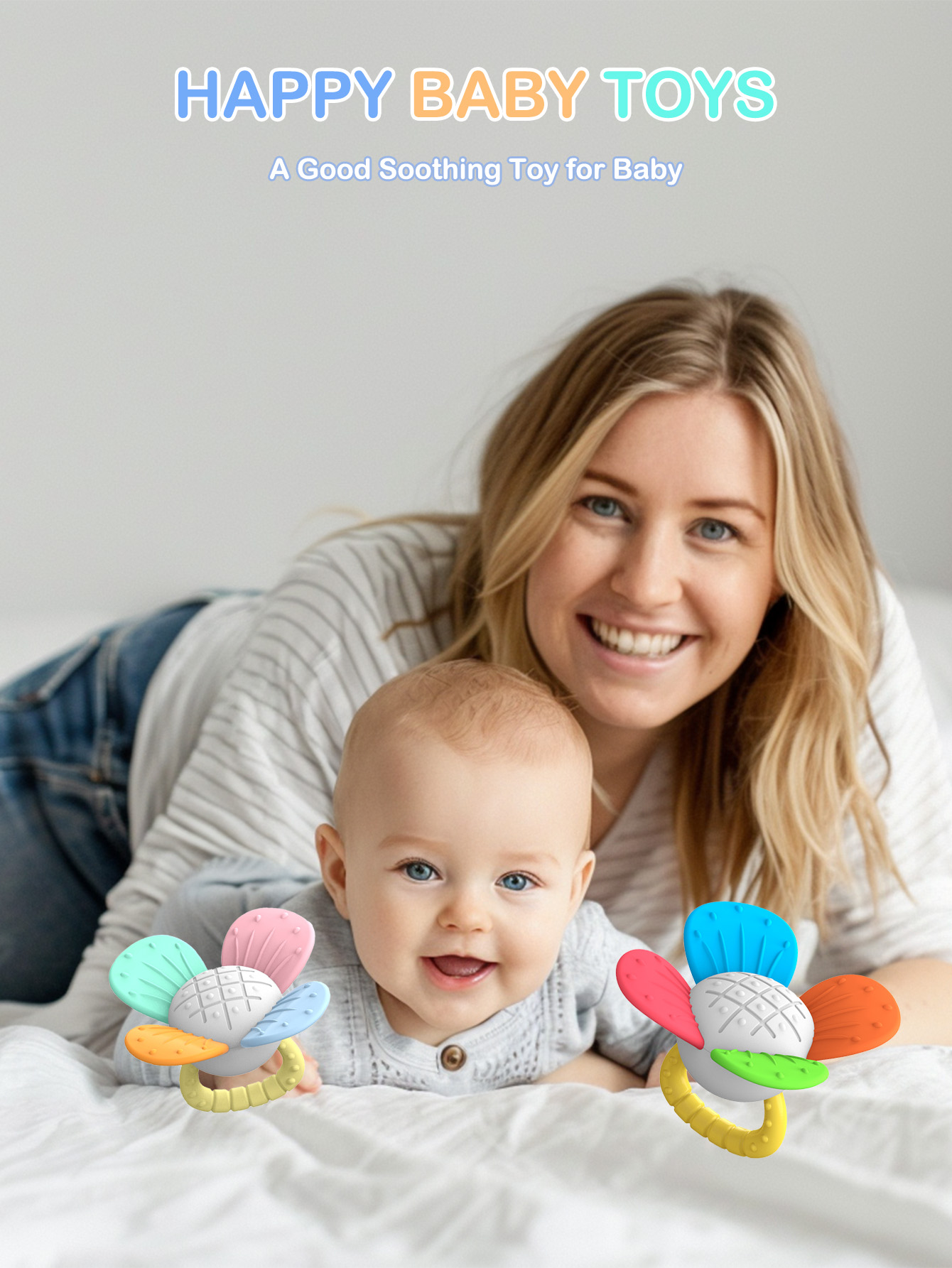 BPA가 검출되지 않은 식품 등급 실리콘 소재의 꽃 모 - Baby Food Toy 리뷰 및 가격
