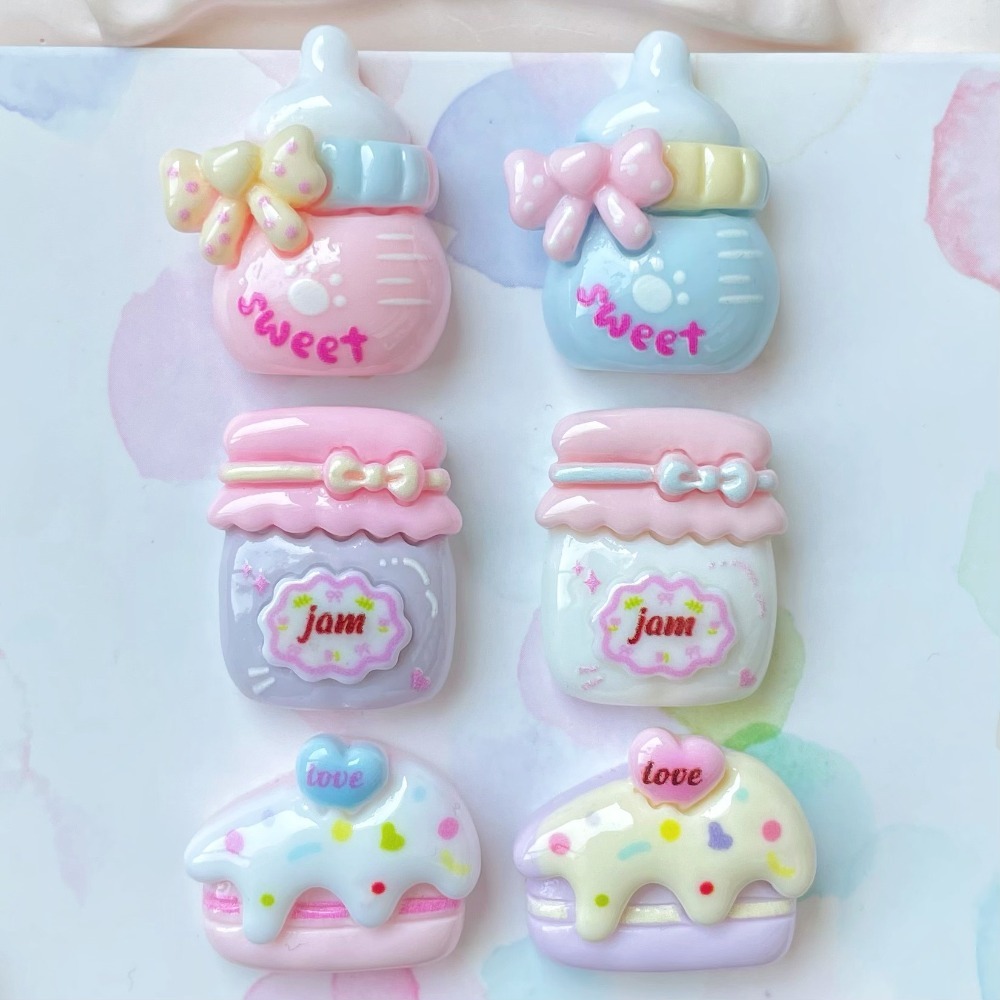 귀여운 미니 음식 모양의 레진 평면 장식 10개 세트, - Baby Food Jars 리뷰 및 가격