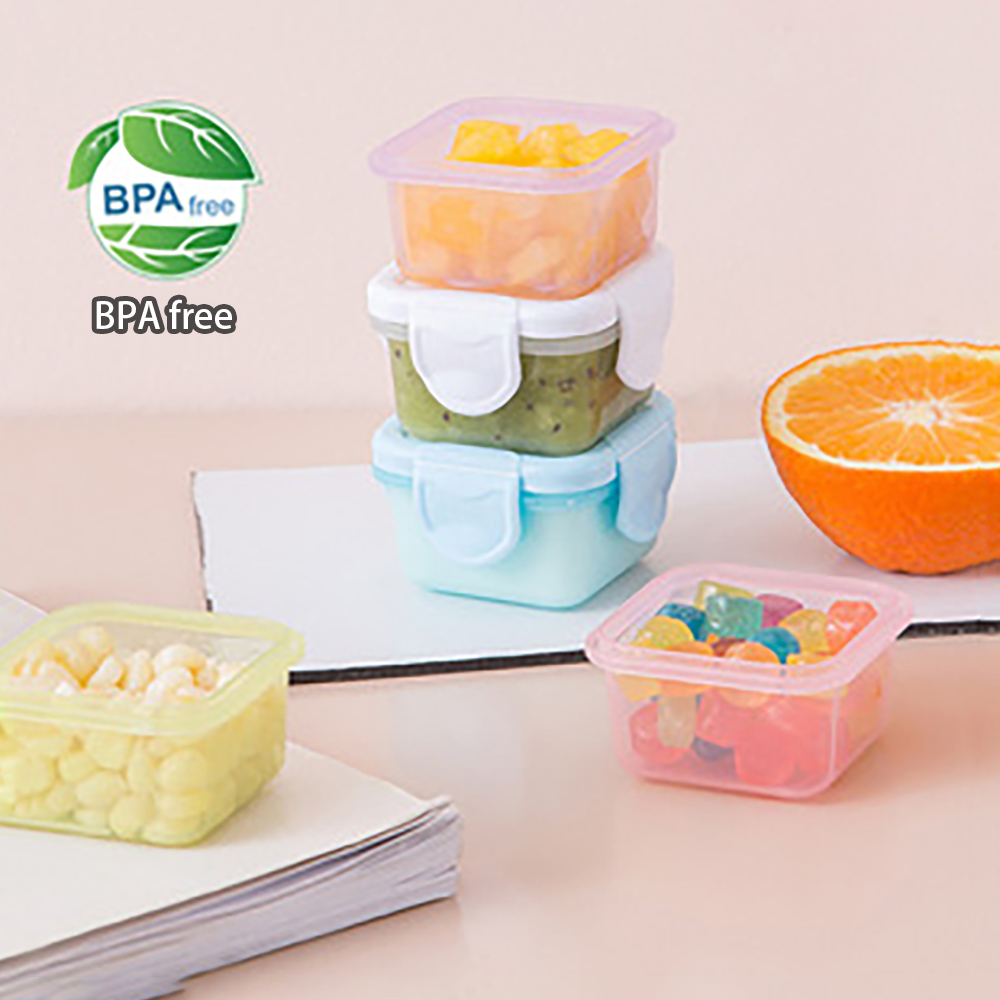 4pcs BPA 무료 미니 이유식 보관 용기 아기 학습 - Baby Food Bowl 리뷰 및 가격