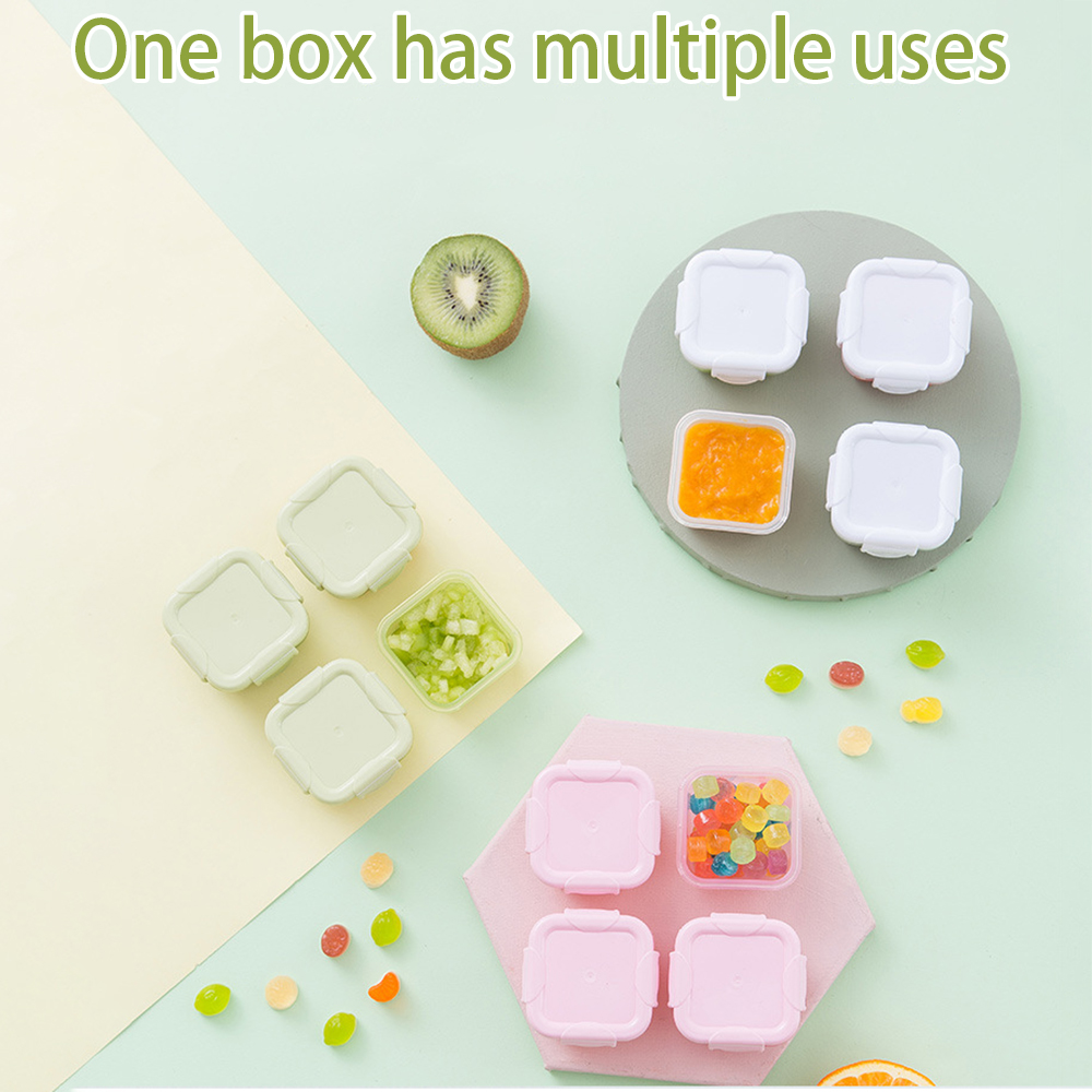 4pcs BPA 무료 미니 이유식 보관 용기 아기 학습 - Baby Food Bowl 리뷰 및 가격
