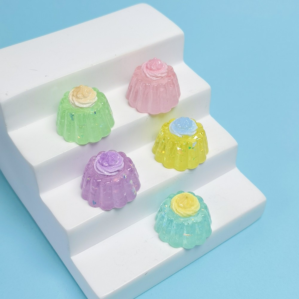 미니어처 스팽글 크림 젤리 케이크 레진 장식품 DIY  - Baby Food Doll 리뷰 및 가격