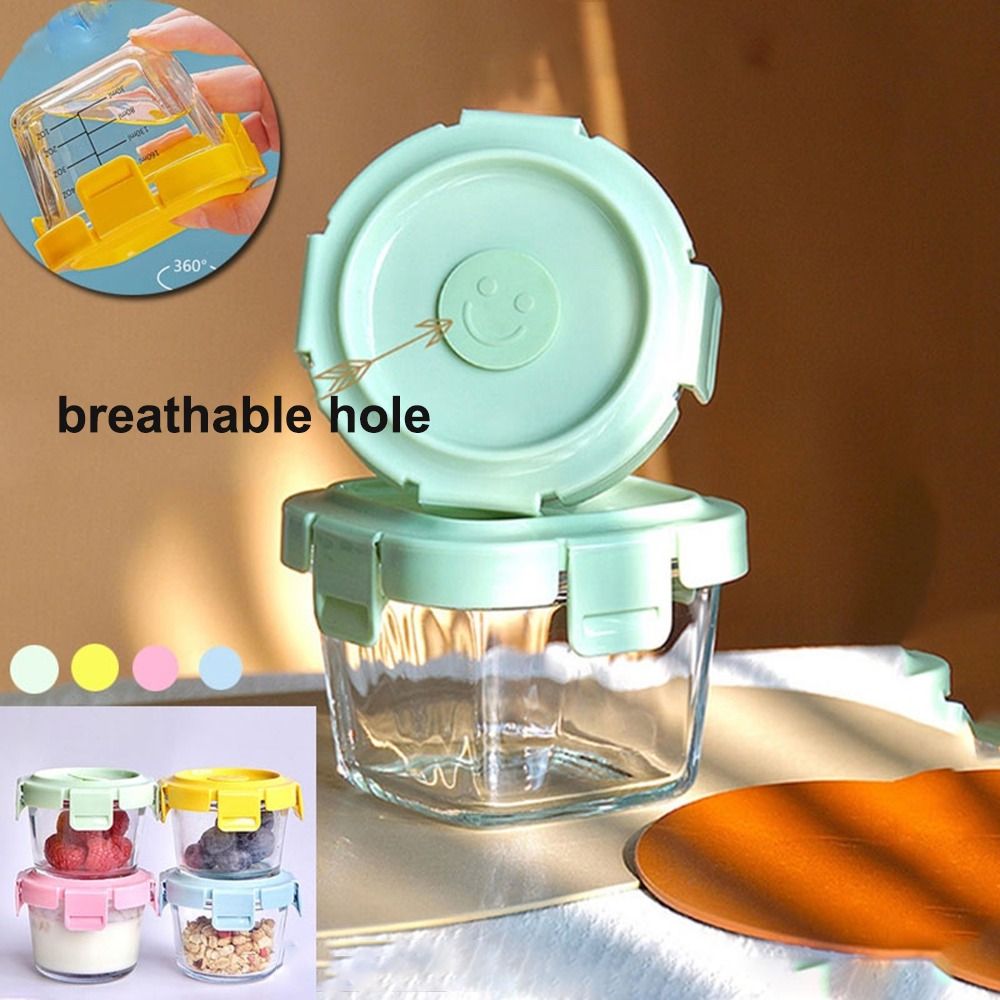 새로운 170ml 식품 보관 용기 냉동 유리 이유식 컵 - Baby Food Jars 리뷰 및 가격