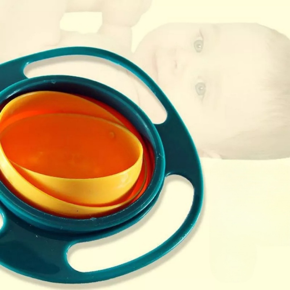 360 회전 아기 자이로 먹이 그릇 아기를위한 Anti - Baby Food Chart 리뷰 및 가격