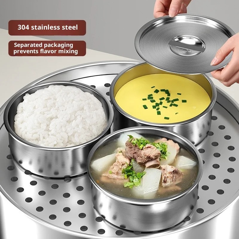 스테인리스 스틸 뚜껑 있는 찜용 그릇, 고온 저항성,  - Baby Food Bowl 리뷰 및 가격