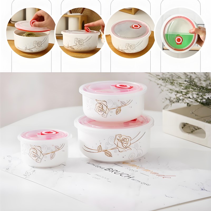 3 피스 세트, 고급 본 차이나 도시락 세트, 일본 스 - Baby Food Bowl 리뷰 및 가격