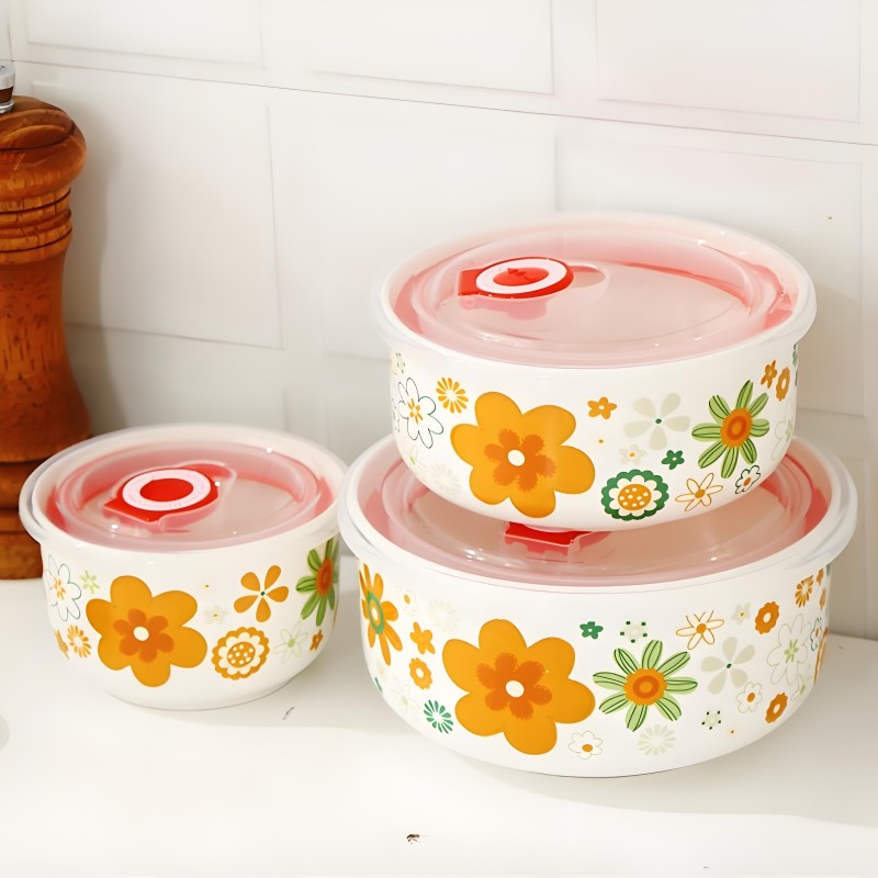 3 피스 세트, 고급 본 차이나 도시락 세트, 일본 스 - Baby Food Bowl 리뷰 및 가격