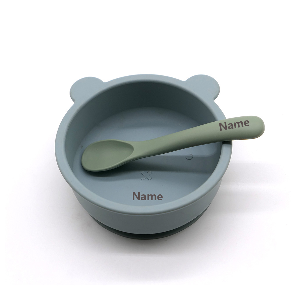 어린이 식기 세트 그릇 스푼 맞춤형 이름 인쇄 변색 방 - Baby Food Bowl 리뷰 및 가격