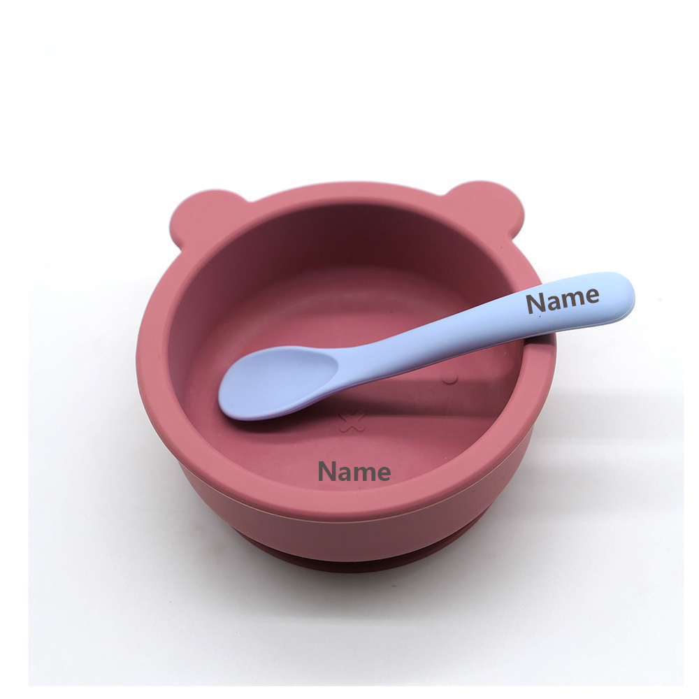 어린이 식기 세트 그릇 스푼 맞춤형 이름 인쇄 변색 방 - Baby Food Bowl 리뷰 및 가격