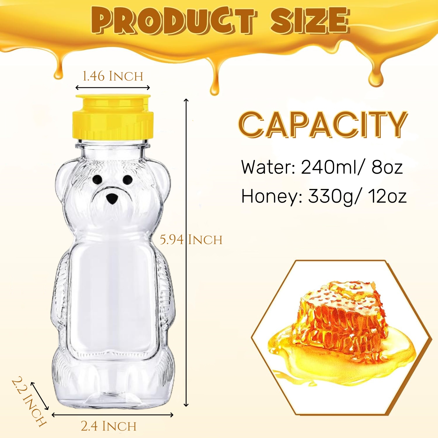 12-36pcs 플라스틱 곰 꿀 항아리, 디스펜스, 베 - Baby Food Jars 리뷰 및 가격