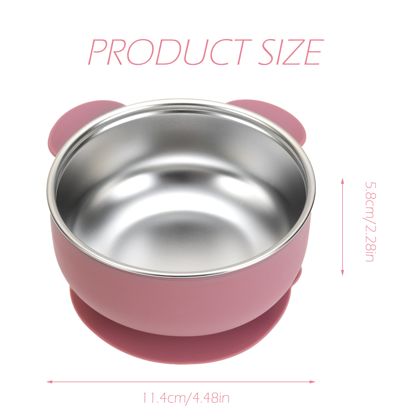 1PC 이동식 실리콘 스테인레스 스틸 베이비 그릇 유아 - Baby Food Bowl 리뷰 및 가격