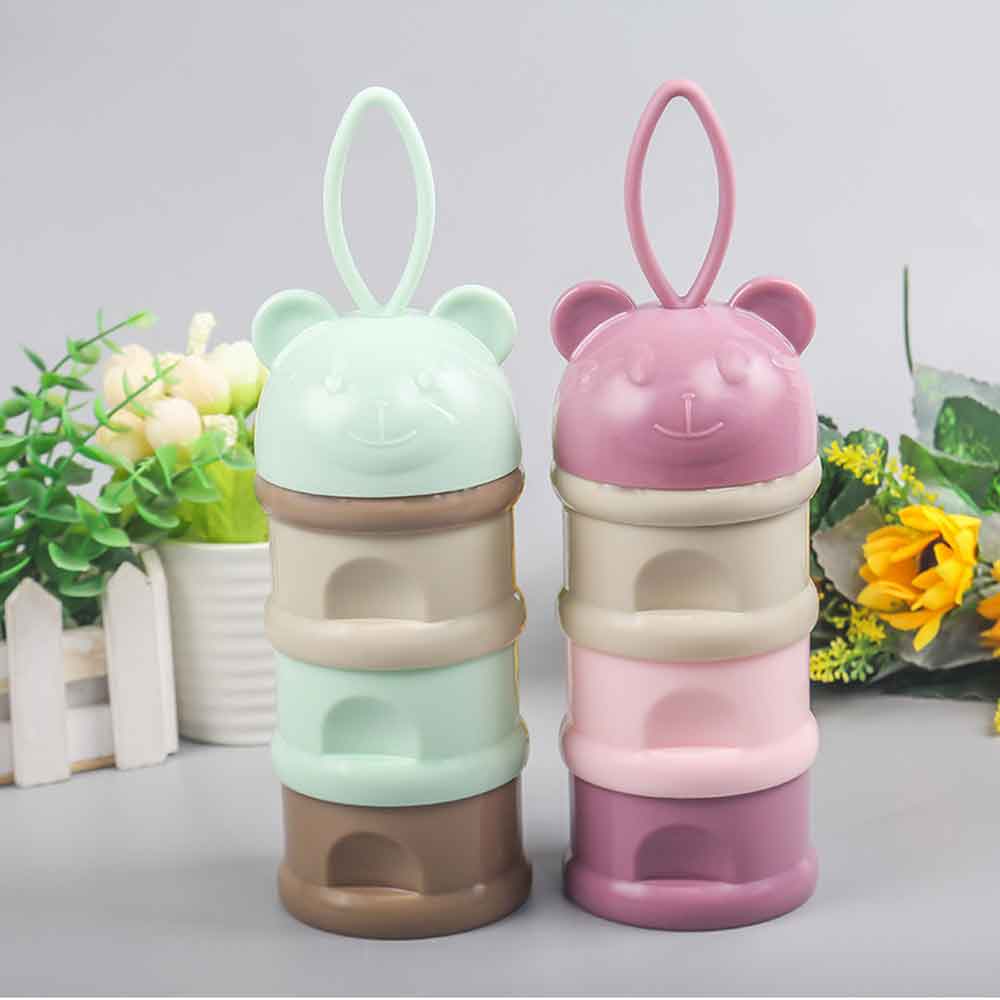 3단 만화 캐릭터 보관함 - 휴대용 필수 시리얼 파우더 - Baby Food Essentials 리뷰 및 가격