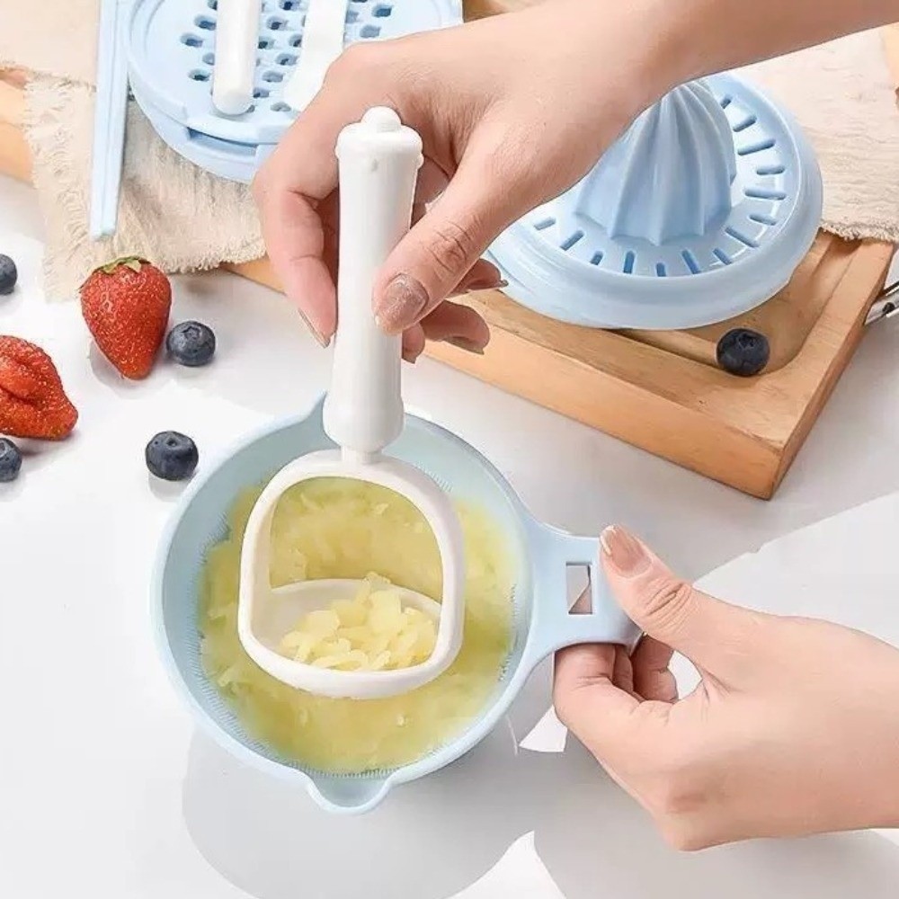 단색 아기 음식 분쇄기 다기능 사용이 쉬운 수동 분쇄기 - Baby Food Bowl 리뷰 및 가격